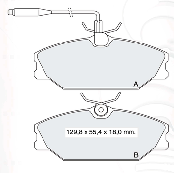 Тормозные колодки дисковые Intelli Dafmi (D926E)