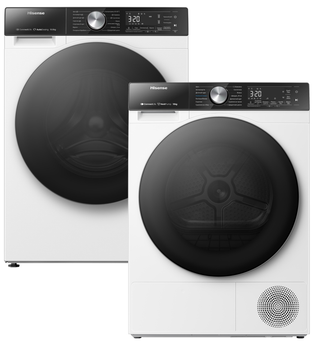 Сушильний автомат Hisense DH5S102BW/UA + Пральна машина повногабаритна Hisense WF5S1045BW/UA (комплект)