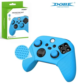 Защитный силиконовый чехол Dobe TP5-0559 Blue для геймпада Xbox Series X|S + накладки на стики [455862929]