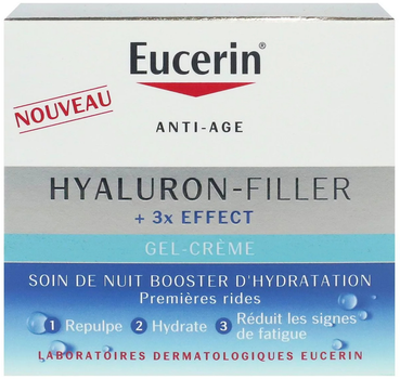 Крем для лица Eucerin Hyaluron-Filler 3X Effect Hydration Booster ночной увлажняющий 50 мл (4005800310102)