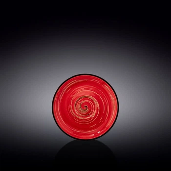 Блюдце Wilmax Spiral Red WL-669235/B (14см)
