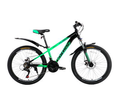 Велосипед Cross 24 Flash 2024 Рама-12 green-black