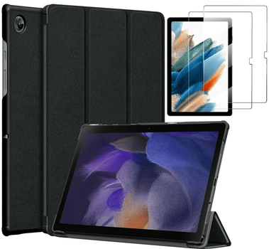 Чохол для планшета AIRON Premium для Samsung Galaxy Tab A8 SM-X200/X205 із захисною плівкою та серветкою Black (4822352781075)