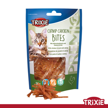 Лакомство для кошек Trixie 42742 Catnip Chicken Bites куриная грудка и кошачья мята 50г (TX-42742) 4011905427423
