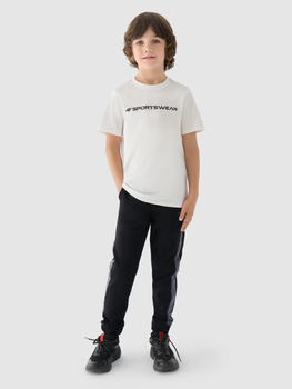 Дитячі спортивні штани 4F TROUSERS CAS M759 122 Чорний 4FJWAW24TTROM759-20S