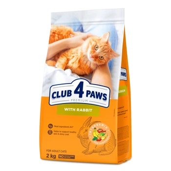 Сухой корм Club 4 Paws Adult Cats With Rabbit для взрослых кошек с кроликом 2 кг (B4640311)