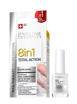 Средство восстанавливающее ногти с микрочастицами серебра Eveline Cosmetics 8в1 «Nail Therapy» 12 мл