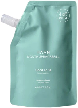 Рефілл для наповнення спрею для порожнини рота haan Mouth Spray Refill Евкаліпт і м'ята 80 мл (5060917127325)