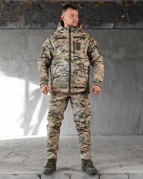 Тактический зимний костюм SoftShell S мультикам (89641)