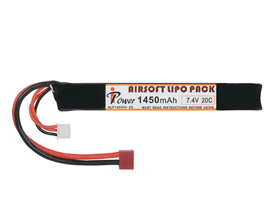 Акумулятор Li-Po 1450mAh 7.4 V 20C - T-CONNECT [IPower] (для страйкболу)