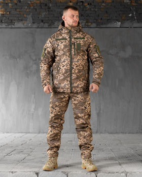 Тактичний зимовий костюм SoftShell M піксель (89501)