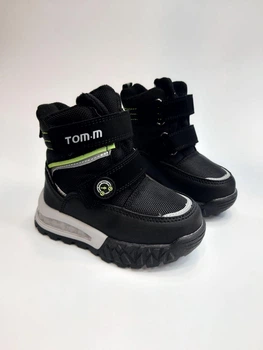 Зимові термо черевики для хлопчика Tom.m 11267 A black чорні р.26