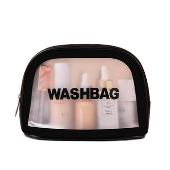 Водонепроникна чорна косметичка Washbag, органайзер для косметики 20*8.5*14.5 см