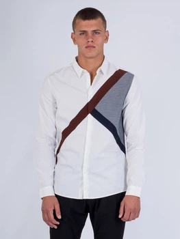 Рубашка с принтом Jack & Jones 217305556 L (83543L) Белый