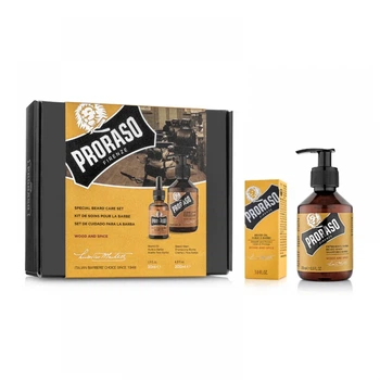 Подарочный набор для бритья Proraso (шампунь и масло Wood & Spice)