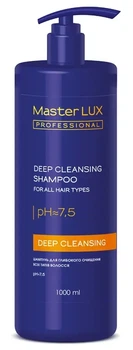 Шампунь для глубокой очистки волос Master LUX professional с дозатором 1000 мл