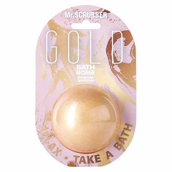 Бомбочка для ванны Mr.Scrubber Gold 200 г