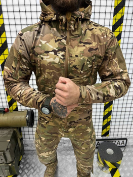 Тактична куртка Soft Shell з мембраною Windstopper та гідрофобним просоченням Multicam XL