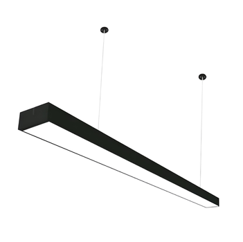 LED линейный светильник подвесной 64W 5000К черный ULM OLS-B1-1200-180-64