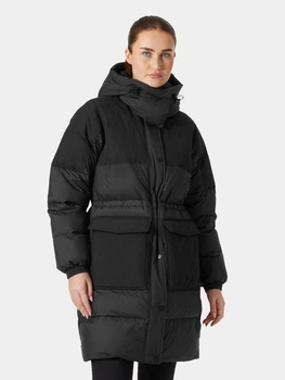 Пуховик зимовий довгий жіночий Helly Hansen W Escape Down Coat 53574-990 XS Чорний (7040059363704)