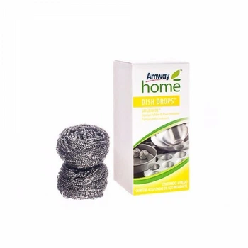 Металлическая губка скребок х 2 шт, для мытья посуды Amway Home Dish Drops Scrub Buds