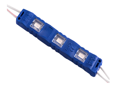 Світлодіодний модуль 5630-3smd 12V IP65 пластик 25-30lm синій LEDUA
