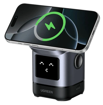 Зарядное устройство UGREEN UNO 15W Qi2 MagSafe Charging Station