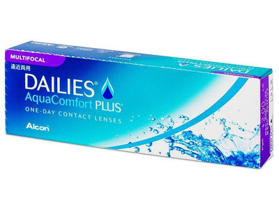 Однодневные линзы Alcon Dailies AquaСomfort Plus Multifocal, аддидация MED, -2.25 30 шт.