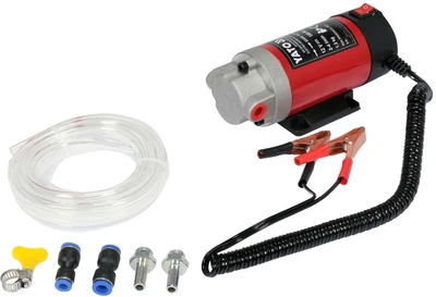 Pompa do wypompowywania oleju YATO z akumulatora 12 V 100 W 2-4 l/min z wężem i końcówkami YT-07140 (5906083097843)
