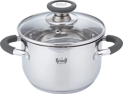 Кастрюля Krauff Moxie со стеклянной крышкой 6.5 л 24 см (26-238