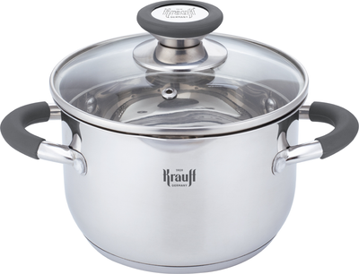 Кастрюля Krauff Moxie со стеклянной крышкой 5.0 л 22 см (26-238-080)