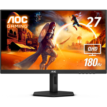 Монітор 27″ AOC Q27G4XN VA 2560 × 1440 180Гц безрамковий поворотний екран Чорний