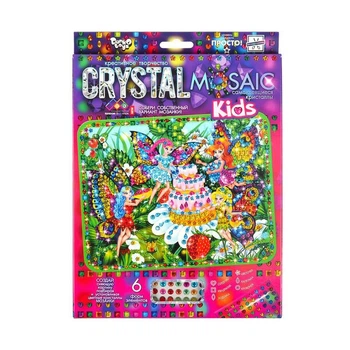 Набор креативного творчества "Kids Crystal Mosaic" CRMk-01-08, 6 форм элементов