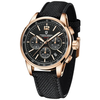 Мужские часы Pagani Design YS008 Rose Gold-Brown