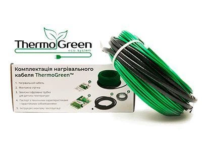 Нагревательный кабель 0.8-1.2 м² под плитку, Ламинат Thermogreen TGCT20 200 Вт 10 м Теплый пол