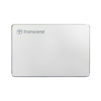 Зовнішній жорсткий диск 1TB Transcend StoreJet 25C3S (TS1TSJ25C3S) 2.5" USB Type-C Silver