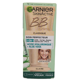 ВВ-крем для лица Garnier SkinActive Classic 5 in 1 SPF 15 с гиалуроновой кислотой и алоэ вера 50 мл
