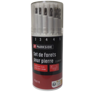Набор сверл по камню Parkside Set de Forets PBS 11 B2 11 шт