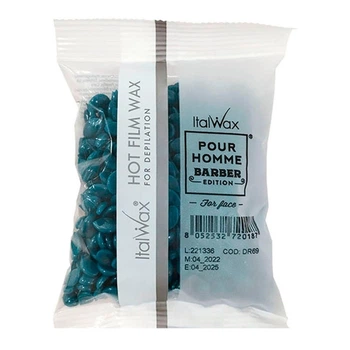 Горячий пленочный воск в гранулах ItalWax Pour Homme Barber Edition мужской для лица 100 г