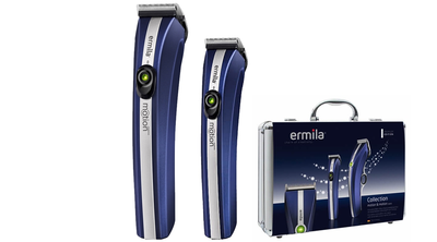 Набор машинок для стрижки Ermila Motion blue в кейсе
