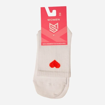 Носки женские высокие хлопковые MovementStandard MS M0109S 36-40 Белые (4823121004605)