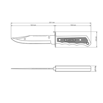 Охотничий туристический нож Tramontina 26051/105 FISH