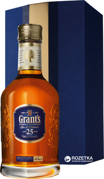 Виски Grant's Black Bottle 25 лет выдержки 0.7 л 40% (5010327145006)