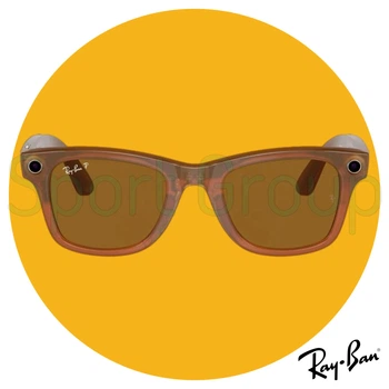Умные солнцезащитные очки с видеокамерой и аудио Ray-Ban | Meta Wayfarer (RW4006 6705P5 50-22) коричневый
