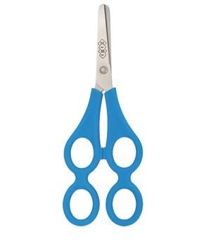 Ножницы обучающие 165мм с линейкой, синие, ZB.5019-02 BABY Line Zibi (4824004037888)