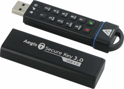 Pendrive Apricorn Aegis Secure Key 480GB USB 3.0 Black (ASK3-480GB)