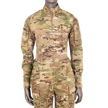 Рубашка тактическая под бронежилет женская 5.11 Tactical Hot Weather Combat Shirt S Multicam