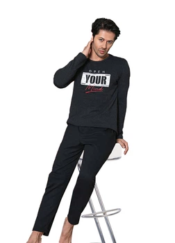 Пижама мужская теплая футер P7144 XXL