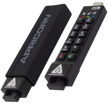 Pendrive Apricorn Aegis Secure Key 3NXC 8GB USB-C 3.2 Black (ASK3-NXC-8GB)