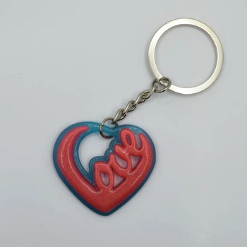 Брелок світиться Magic Shine Love in the heart 3D Червоний (2.401-11-1)